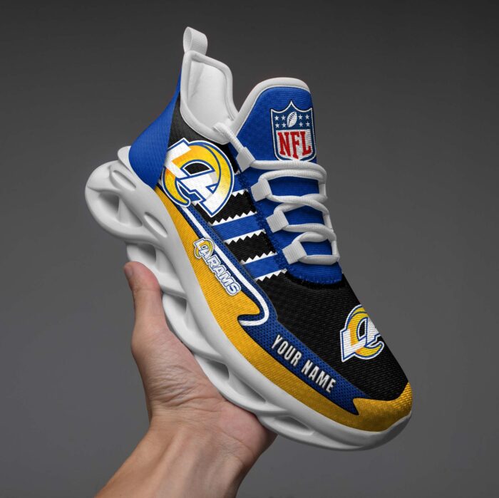 Personalized NFL Los Angeles Rams Max Soul Shoes