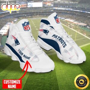 Personalized NFL New England Patriots Air Jordan 13 Shoes