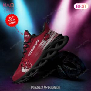 Personalized Name Arkansas Razorbacks NCAA Max Soul Shoes