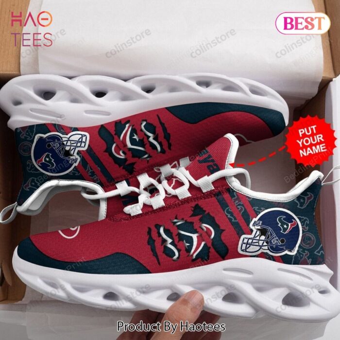 Personalized Name Houston Texans NFL Max Soul Shoes