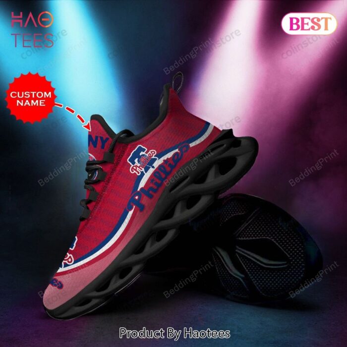 Personalized Name Philadelphia Phillies MLB Max Soul Shoes