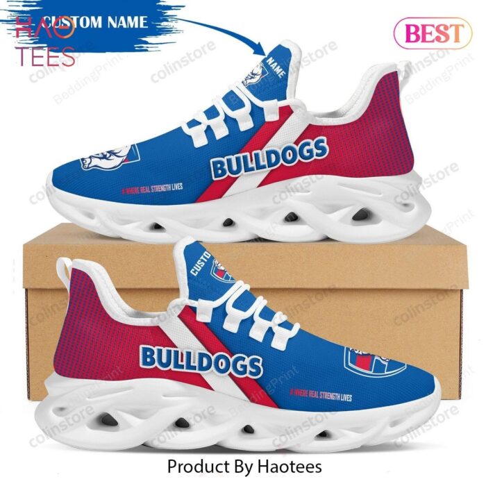 Personalized Name Western Bulldogs AFL Max Soul Shoes