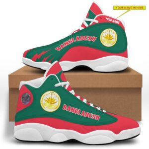 Personalized National Emblem Of Bangladesh Custom Air Jordan 13 Shoes