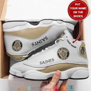 Personalized New Orleans Saints Nfl Football Team Air Jordan 13 Sneaker Shoes