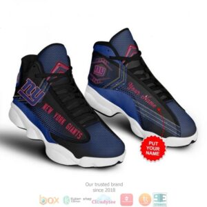 Personalized New York Giants Football Nfl Big Logo 10 Air Jordan 13 Sneaker Shoes