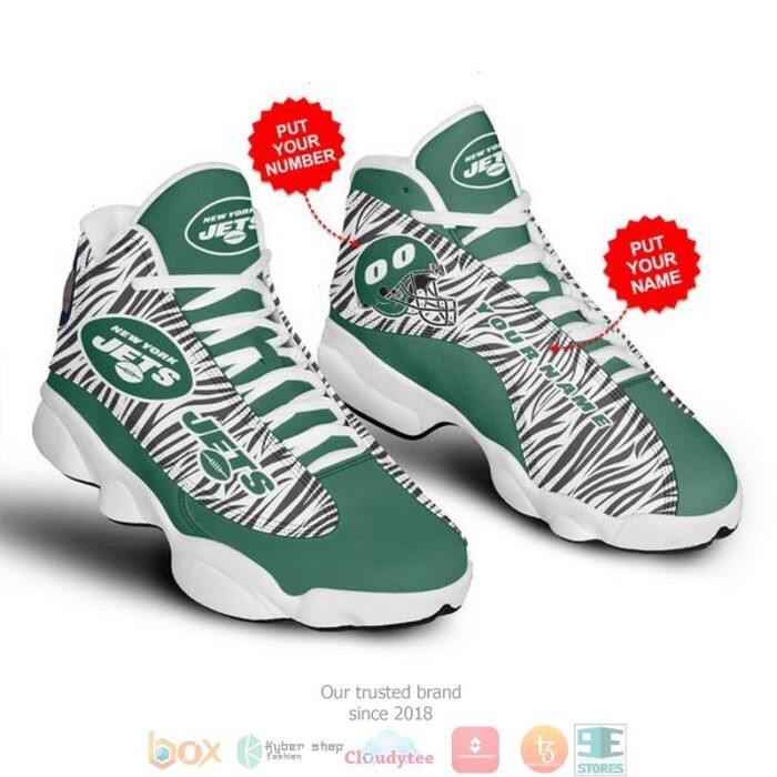 Personalized New York Jets Nfl 1 Football Air Jordan 13 Sneaker Shoes