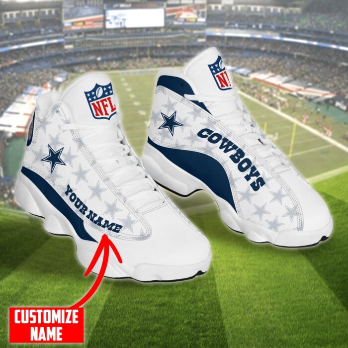 Personalized Nfl Dallas Cowboys Air Jordan 13 Shoes