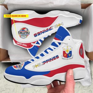 Personalized Philippines Flag Custom Air Jordan 13 Shoes