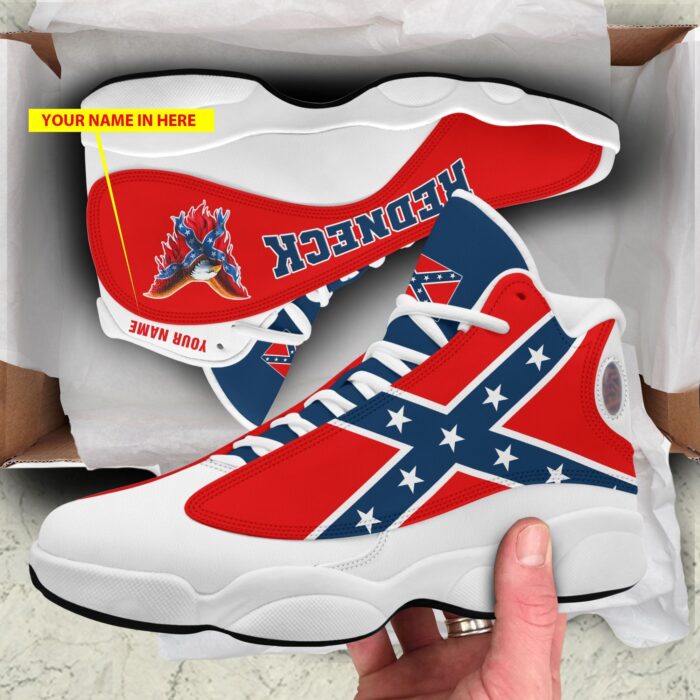 Personalized Redneck Confederate Flag Custom Air Jordan 13 Shoes