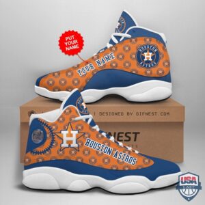 Personalized Shoes Houston Astros Air Jordan 13 Custom Name