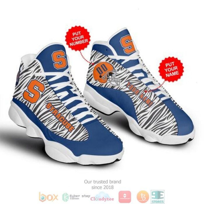 Personalized Syracuse Orange Football Ncaaf Teams Big Logo Camo Gift Air Jordan 13 Sneaker Shoes