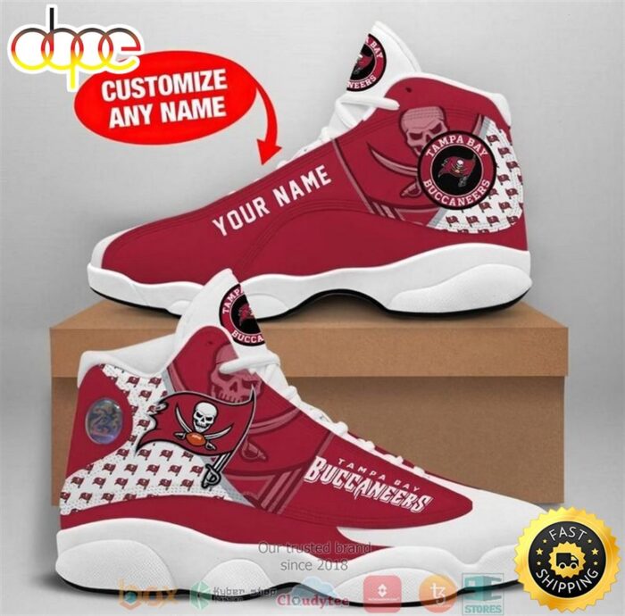 Personalized Tampa Bay Buccaneers Football NFL 8 Air Jordan 13 Sneaker Shoes