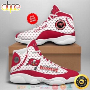 Personalized Tampa Bay Buccaneers NFL Football Team 10 Air Jordan 13 Sneaker Shoes