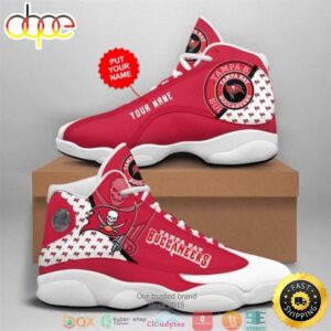 Personalized Tampa Bay Buccaneers NFL Football Team 9 Air Jordan 13 Sneaker Shoes