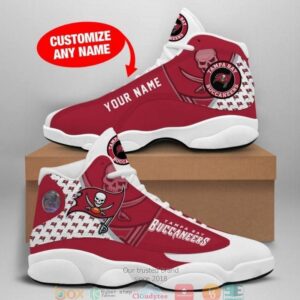 Personalized Tampa Bay Buccaneers Nfl Big Logo Football Team 6 Air Jordan 13 Sneaker Shoes