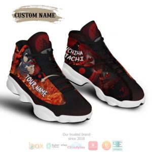 Personalized Uchiha Itachi Akatsuki Custom Air Jordan 13 Shoes