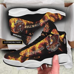 Personalized Us Firefighter Eagle Custom Air Jordan 13 Shoes