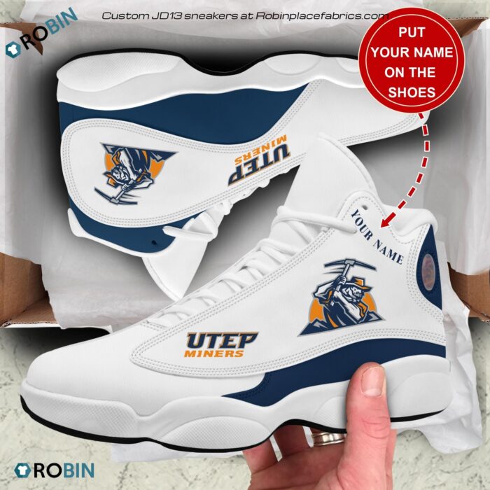 Personalized Utep Miners Air Jordan 13 Shoes Custom Jordan 13 Sneakers