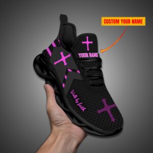 Personalized Walk By Faith Jesus Max Soul Shoes Pink