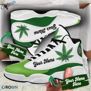 Personalized Weed Air Jordan 13 Shoes