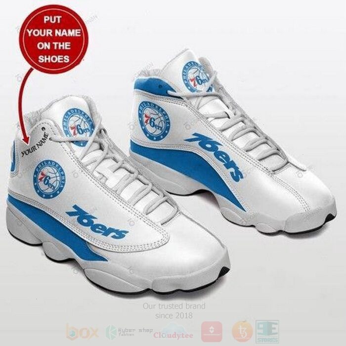 Philadelphia 76Ers Nba Custom Name Air Jordan 13 Shoes