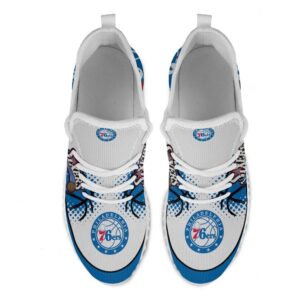 Philadelphia 76ers Unisex Sneakers New Sneakers Basketball Custom Shoes Philadelphia 76ers Yeezy Boo