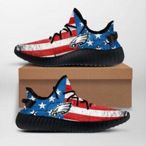 Philadelphia Ea Custom Yeezy Shoes Sneakers, Custom Yeezy Boost, Hypebeast Shoes, Custom Shoes