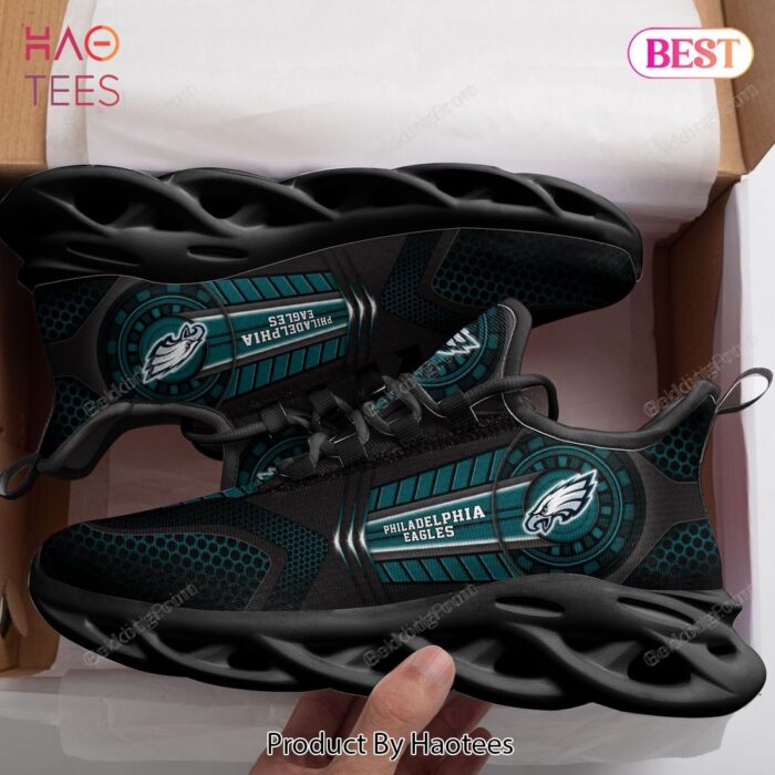 Philadelphia Eagles Black Mix Blue Max Soul Shoes