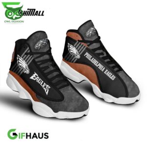 Philadelphia Eagles NFL Black Brown Air Jordan 13