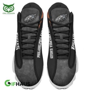 Philadelphia Eagles NFL Black Brown Air Jordan 13