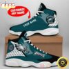 Philadelphia Eagles NFL Custom Name Air Jordan 13 Shoes 2