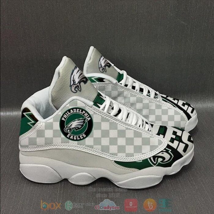 Philadelphia Eagles Nfl Checkerboard Football Team Air Jordan 13 Shoes