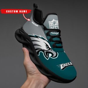 Philadelphia Eagles Personalized Custom Name Max Soul Shoes