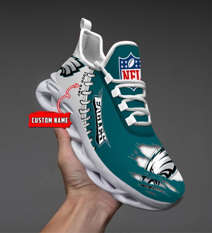 Philadelphia Eagles Personalized Max Soul Shoes for NFL Fans