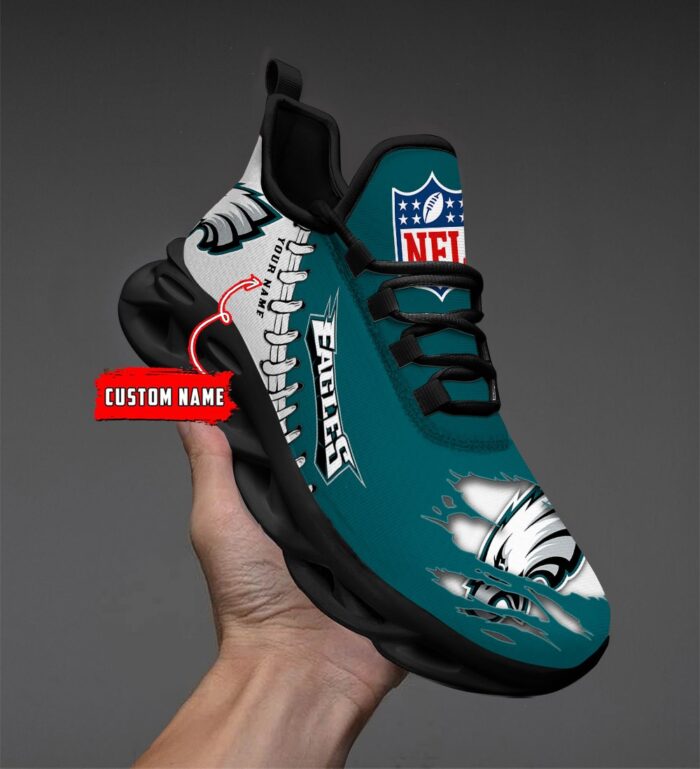 Philadelphia Eagles Personalized Max Soul Shoes for NFL Fans