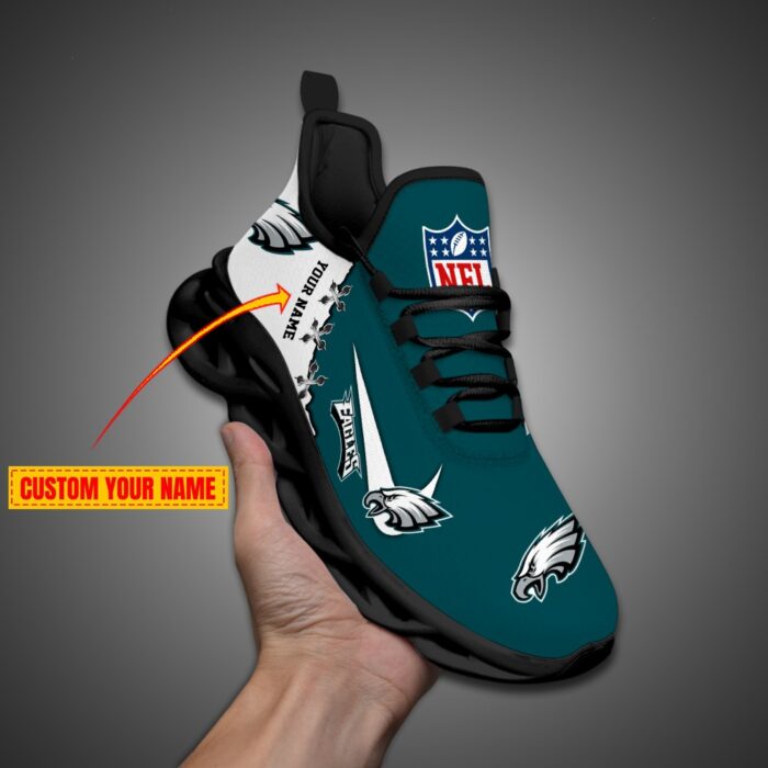 Philadelphia Eagles Personalized NFL Max Soul Shoes Fan Gift