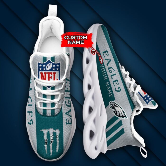 Philadelphia Eagles Personalized NFL Max Soul Sneaker