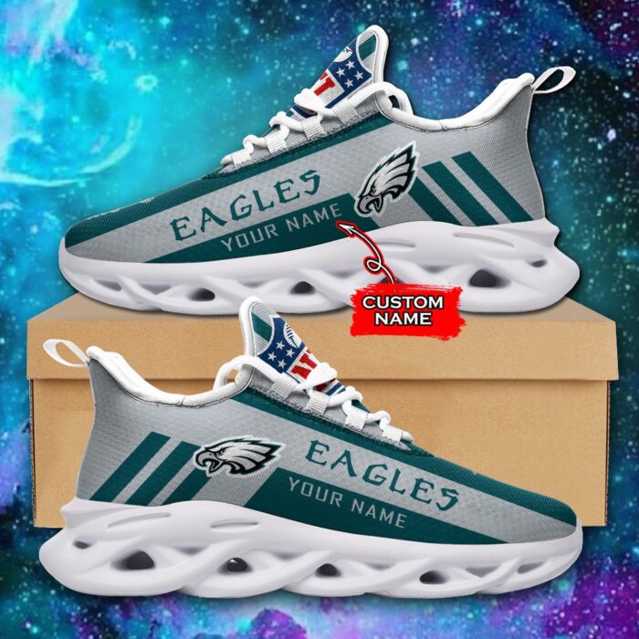 Philadelphia Eagles Personalized NFL Max Soul Sneaker