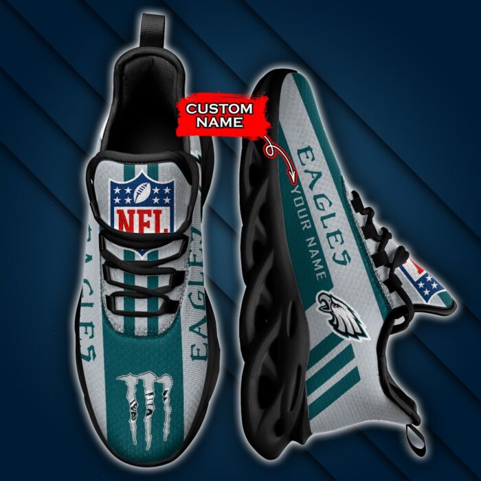 Philadelphia Eagles Personalized NFL Max Soul Sneaker