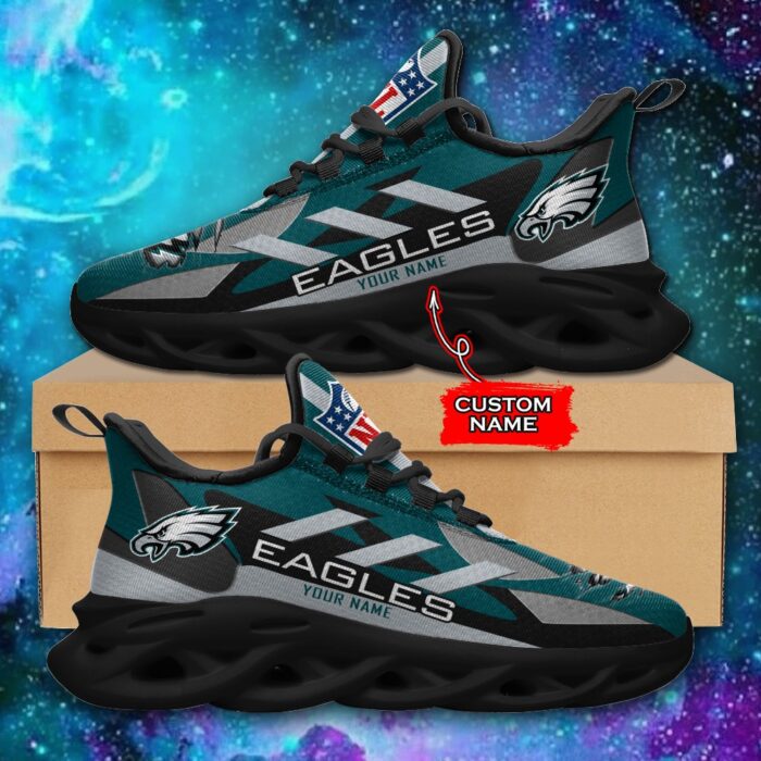 Philadelphia Eagles Personalized NFL Max Soul Sneaker Ver 1