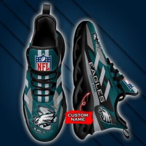 Philadelphia Eagles Personalized NFL Max Soul Sneaker Ver 1