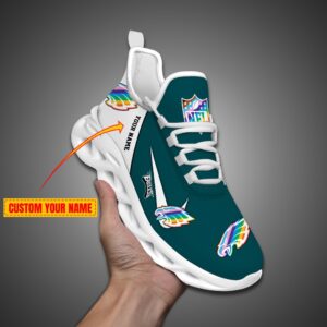 Philadelphia Eagles Personalized Pride Month Luxury NFL Max Soul Shoes Ver 2