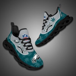 Philadelphia Eagles Personalized Weed Limited Edition Max Soul Shoes