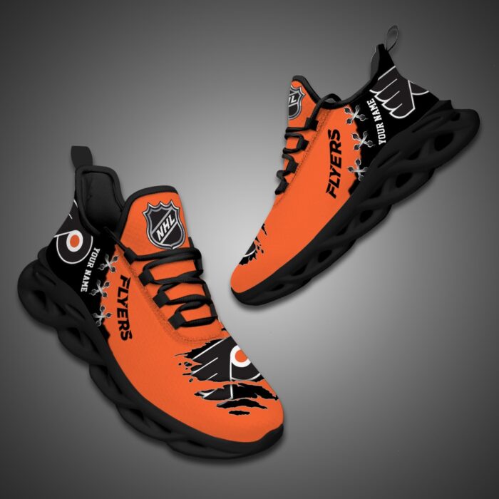 Philadelphia Flyers Personalized NHL Max Soul Shoes