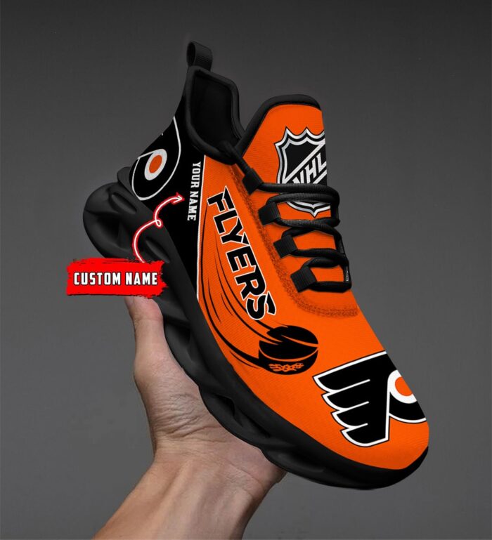 Philadelphia Flyers Personalized NHL New Max Soul Shoes