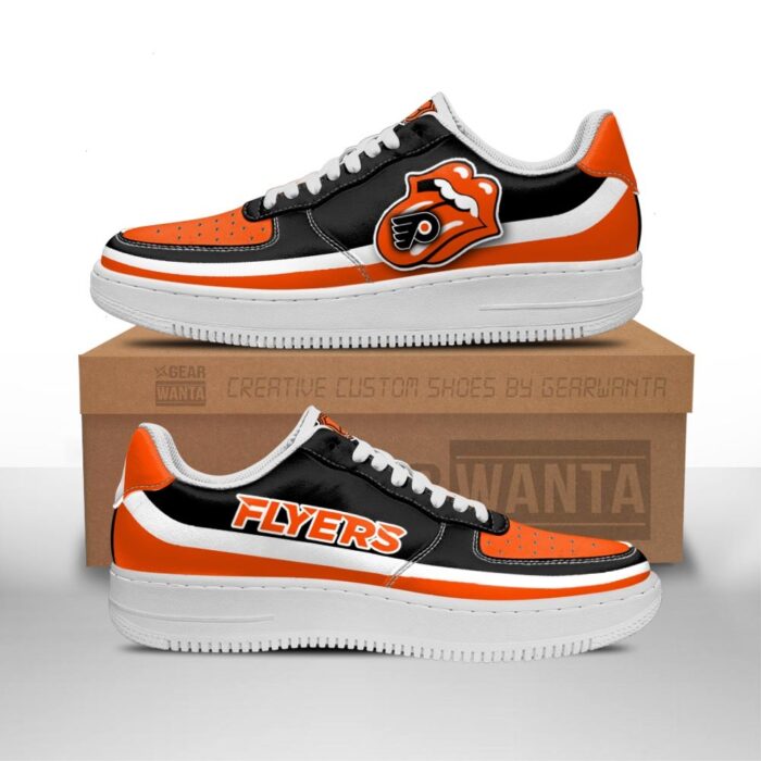 Philadelphia Flyers Sneakers Custom Force Shoes Sexy Lips For Fans