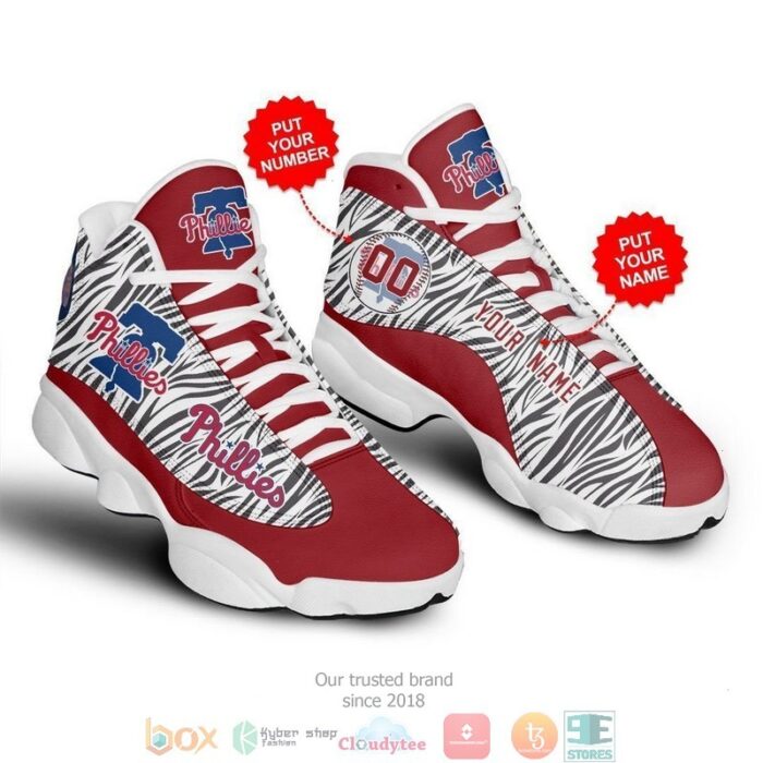 Philadelphia Phillies Mlb 1 Baseball Air Jordan 13 Sneaker Shoes