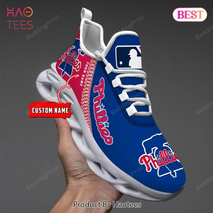 Philadelphia Phillies Personalized MLB Max Soul Shoes