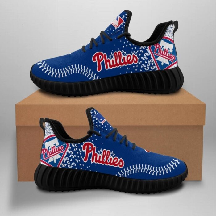 Philadelphia Phillies Unisex Sneakers New Sneakers Custom Shoes Baseball Yeezy Boost