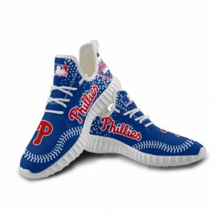 Philadelphia Phillies Unisex Sneakers New Sneakers Custom Shoes Baseball Yeezy Boost